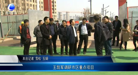王凱軍調(diào)研市區(qū)重點(diǎn)項(xiàng)目