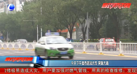 今天下午我市狂風大作 突降大雨