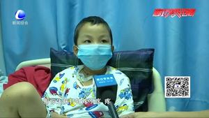 六歲兒童患白血病兩年多 爸爸抽空送外賣不愿放棄