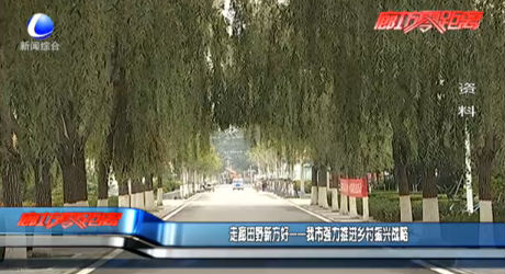 走廊田野新方好——我市強(qiáng)力推進(jìn)鄉(xiāng)村振興戰(zhàn)略