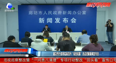 廊坊市行政審批局召開“雙創(chuàng)雙服”活動進(jìn)展新聞發(fā)布會