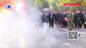 幸?；鶚I(yè)物業(yè)與消防大隊聯(lián)合舉辦2018年大型消防演習(xí)