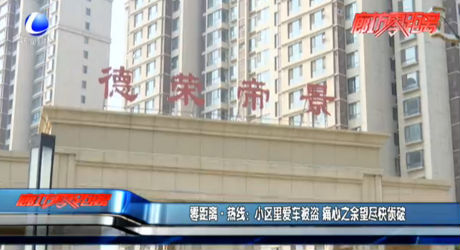 零距離·熱線：小區(qū)里愛(ài)車(chē)被盜 痛心之余望盡快偵破