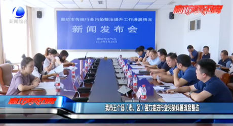 我市五個(gè)縣（市、區(qū)）強(qiáng)力推進(jìn)行業(yè)污染問題深度整改