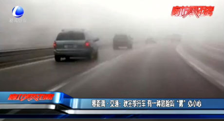 零距離·交通：秋冬季行車 有一種危險(xiǎn)叫“霧”必小心