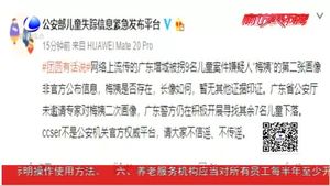 辟謠來(lái)了！“梅姨”畫(huà)像非公安部官方發(fā)布 不傳謠 不信謠