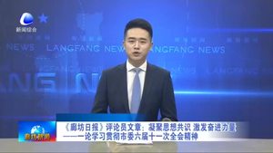 《廊坊日報》評論員文章：凝聚思想共識 激發(fā)奮進力量——一論學習貫徹市委六屆十一次全會精神