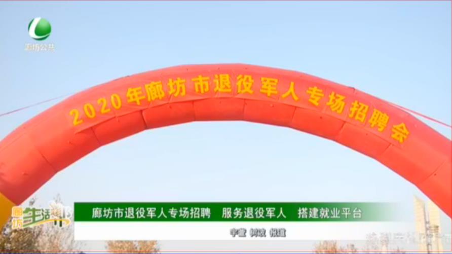 廊坊市退役軍人專場招聘 服務(wù)退役軍人 搭建就業(yè)平臺