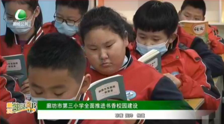 廊坊市第三小學(xué)全面推進書香校園建設(shè)